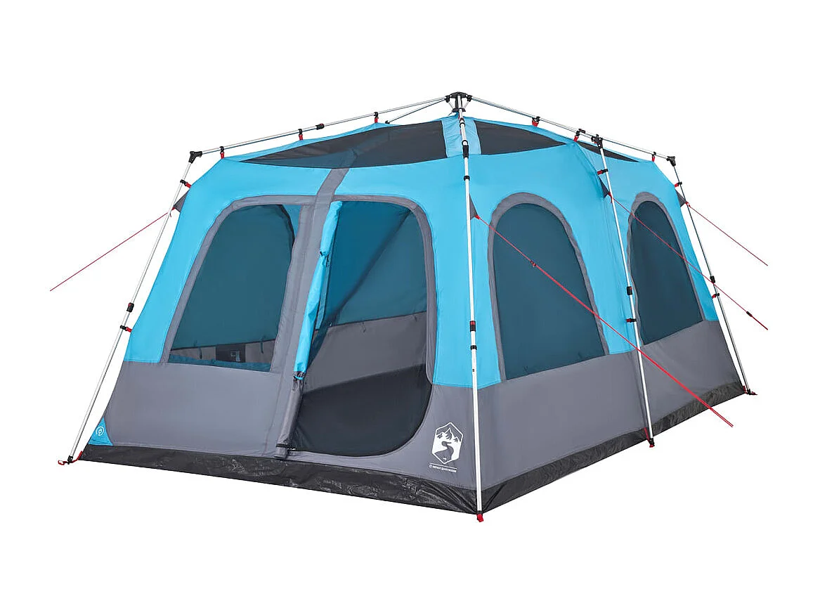 Tienda de campaña iglú 8 personas apertura rápida azul ES625567