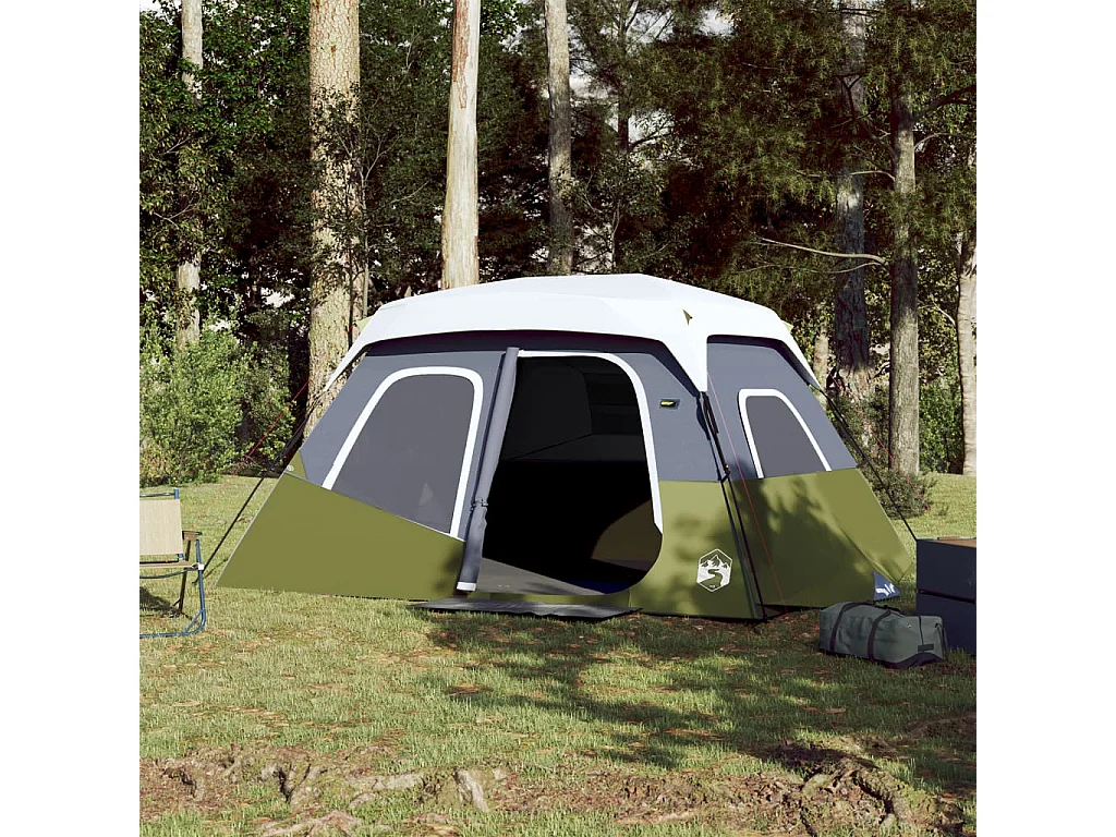 Tonnelle -Tente familiale avec LED 6 personnes libération rapide FR793245