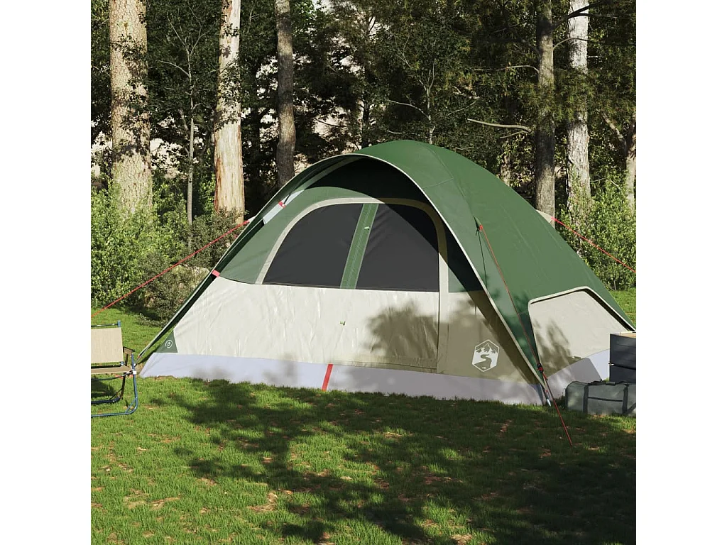 Tonnelle -Tente familiale à dôme 6 personnes vert imperméable FR576444