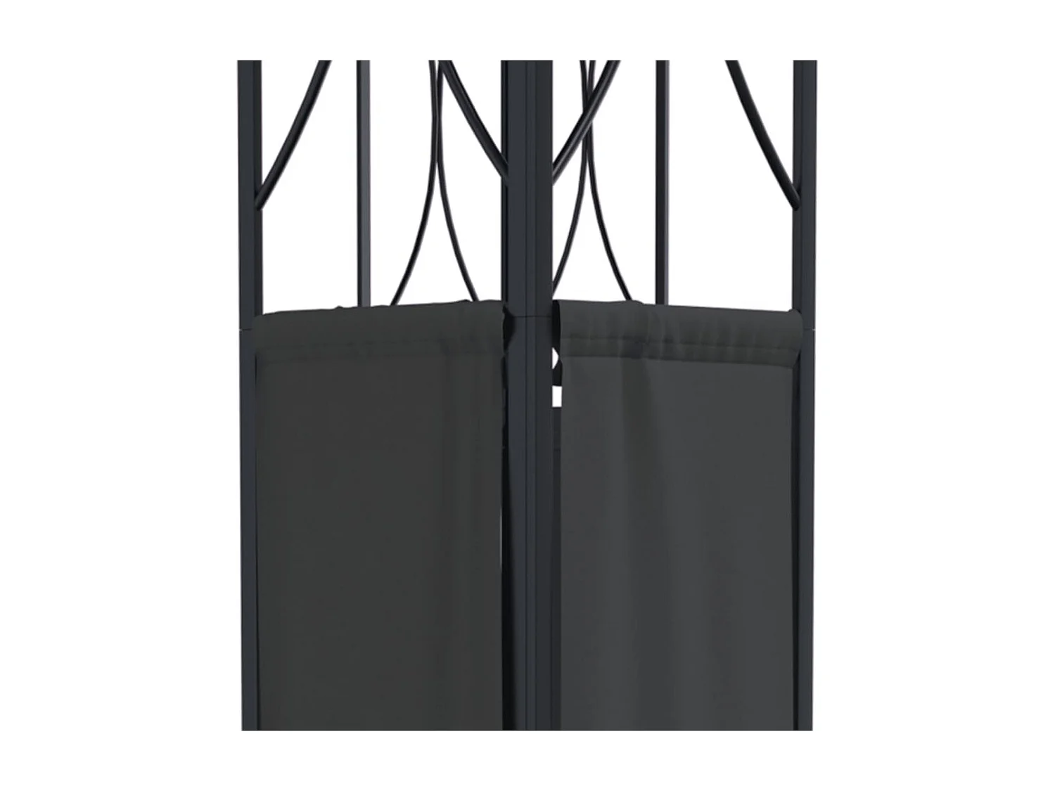 Tonnelle - Belvédère avec toit anthracite 300x300x270 cm acier FR280762