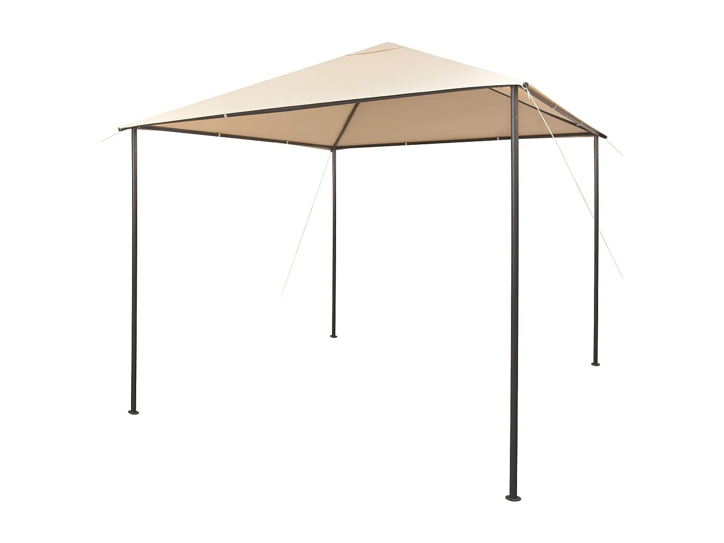 Gazebo tenda com toldo 3x3 m aço bege PT672115