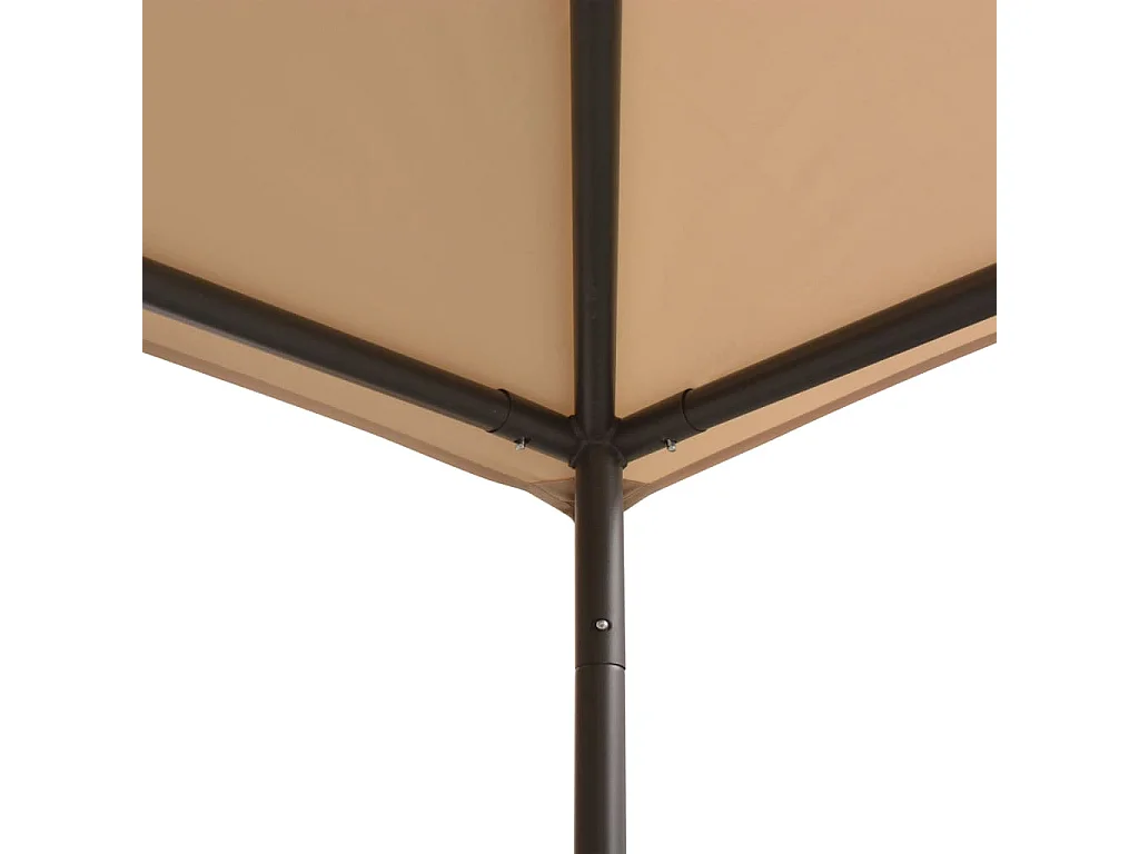 Gazebo tenda com toldo 3x3 m aço bege PT672115