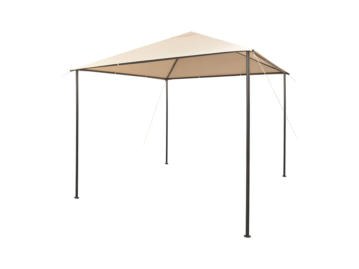 Chapiteau Tonnelle -Tente 3 x 3 m Beige Acier FR593454