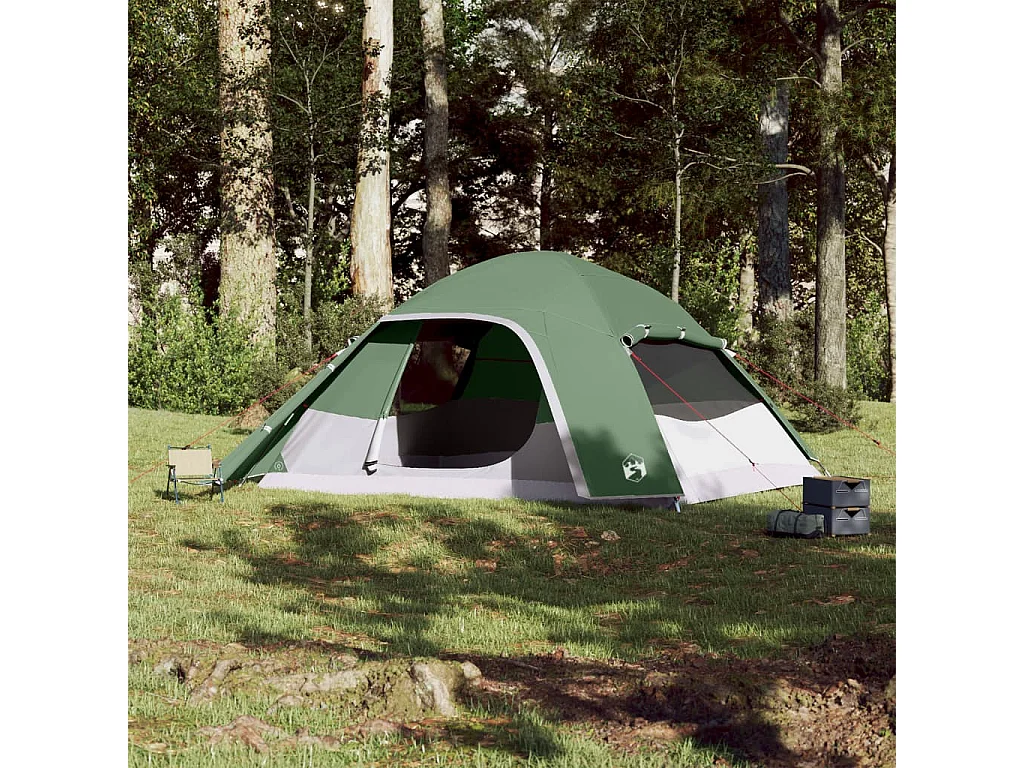 Tonnelle -Tente familiale à dôme 6 personnes vert imperméable FR215418