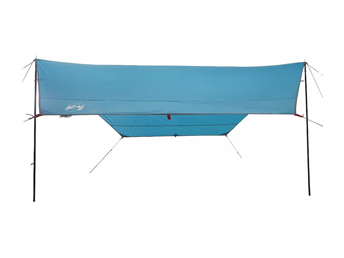 Tonnelle- Bâche de camping bleu 430x380x210 cm imperméable FR386633