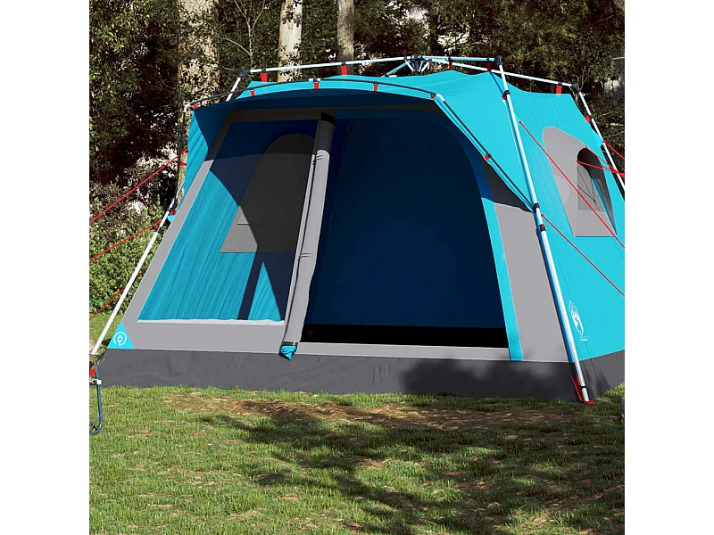 Tenda familiar cabana 7 pessoas libertação rápida azul PT165374