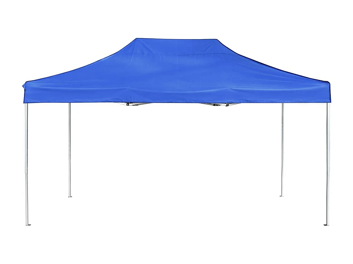 Tonnelle -Tente de réception pliable Aluminium 4,5x3 m Bleu FR126429