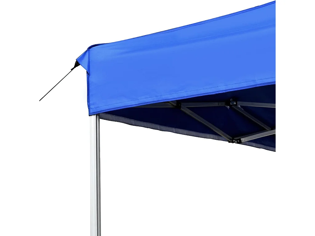 Tonnelle -Tente de réception pliable Aluminium 4,5x3 m Bleu FR126429