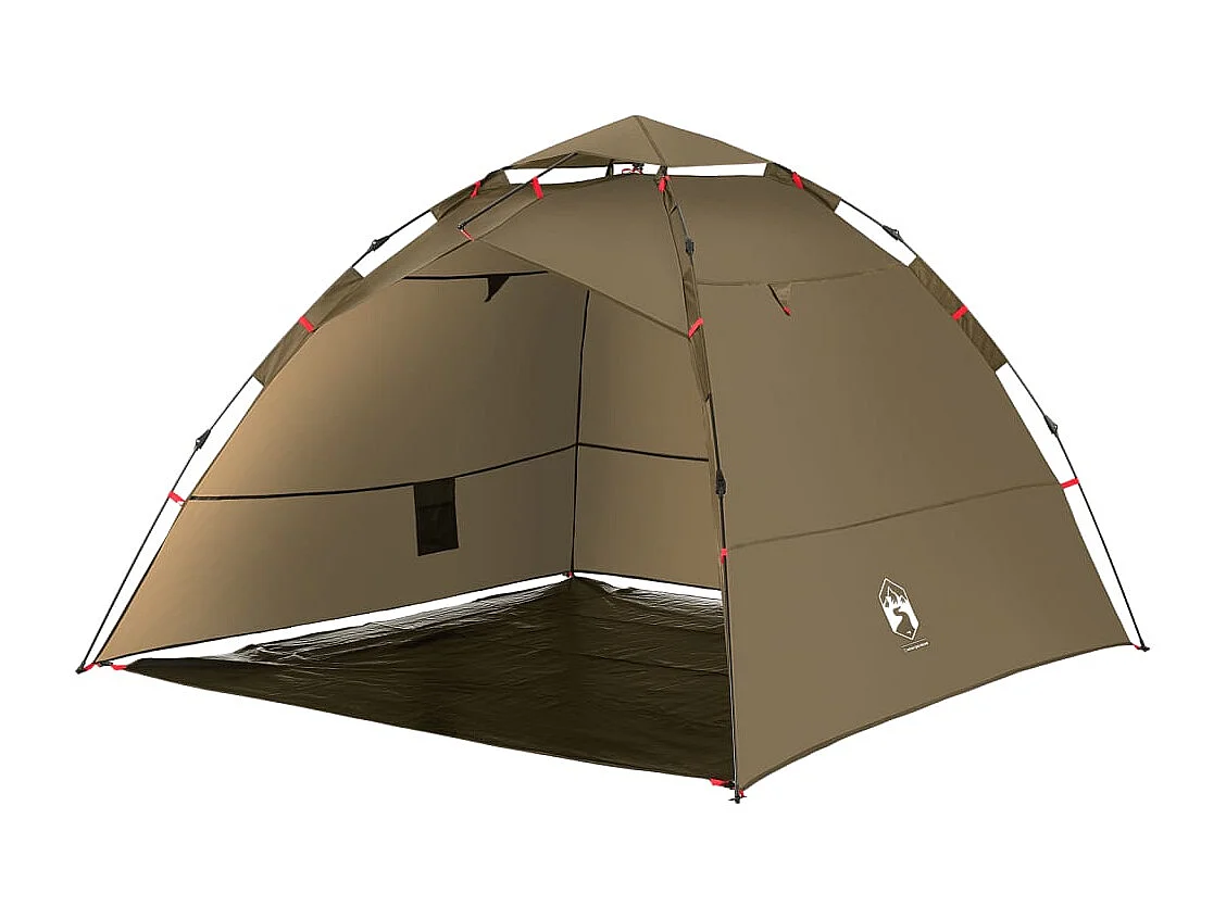 Tonnelle -Tente de pêche 4 personnes vert olive libération rapide FR536335