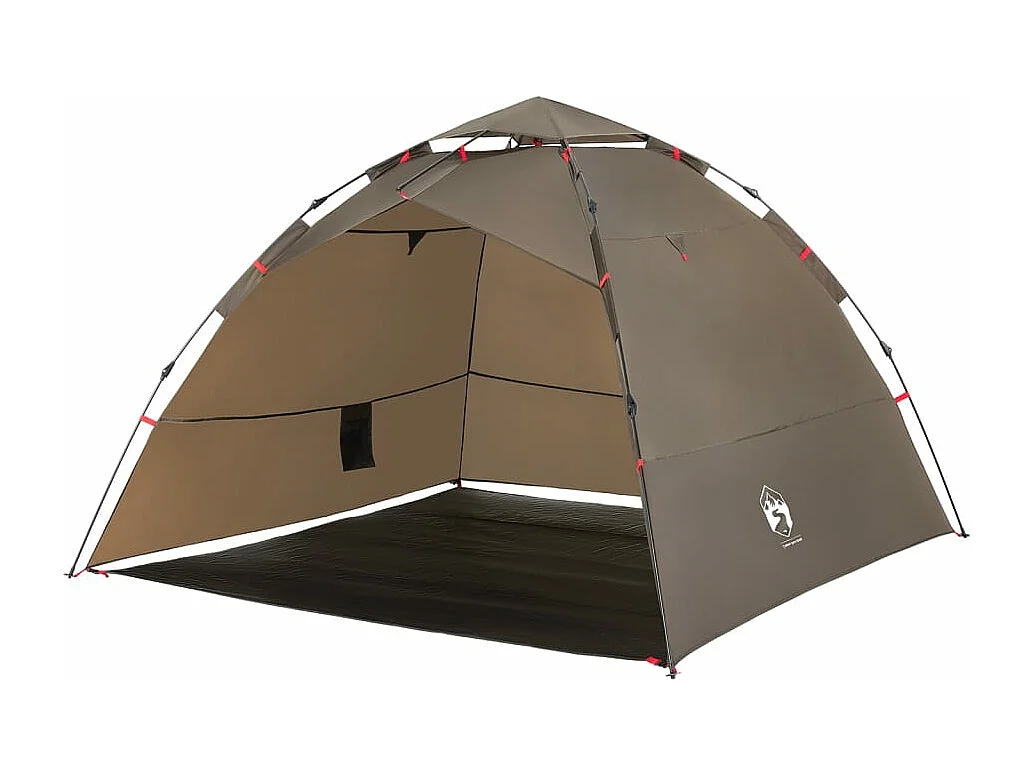 Tonnelle -Tente de pêche 4 personnes vert olive libération rapide FR536335