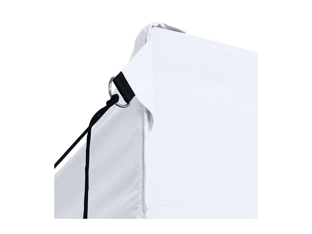 Tonnelle -Tente de réception pliable avec 3 parois 3x4 m Acier Blanc FR742876
