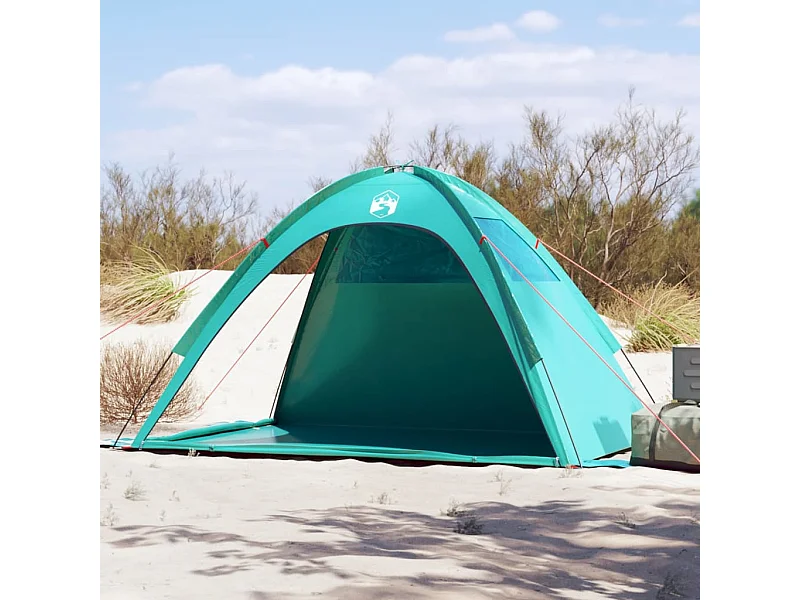 Tienda de playa impermeable verde agua ES207829