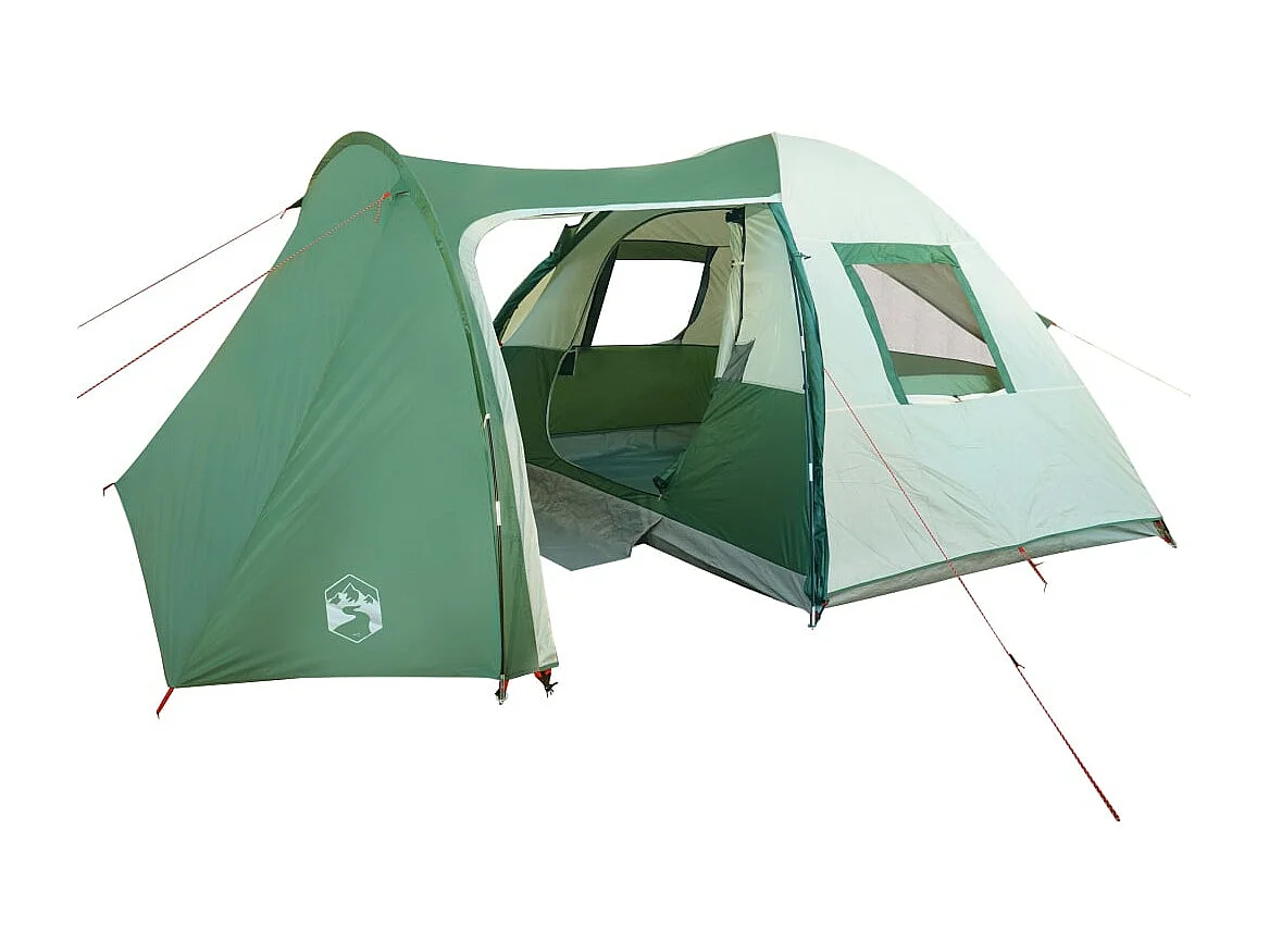 Tenda familiar em cúpula para 6 pessoas impermeável verde PT792352