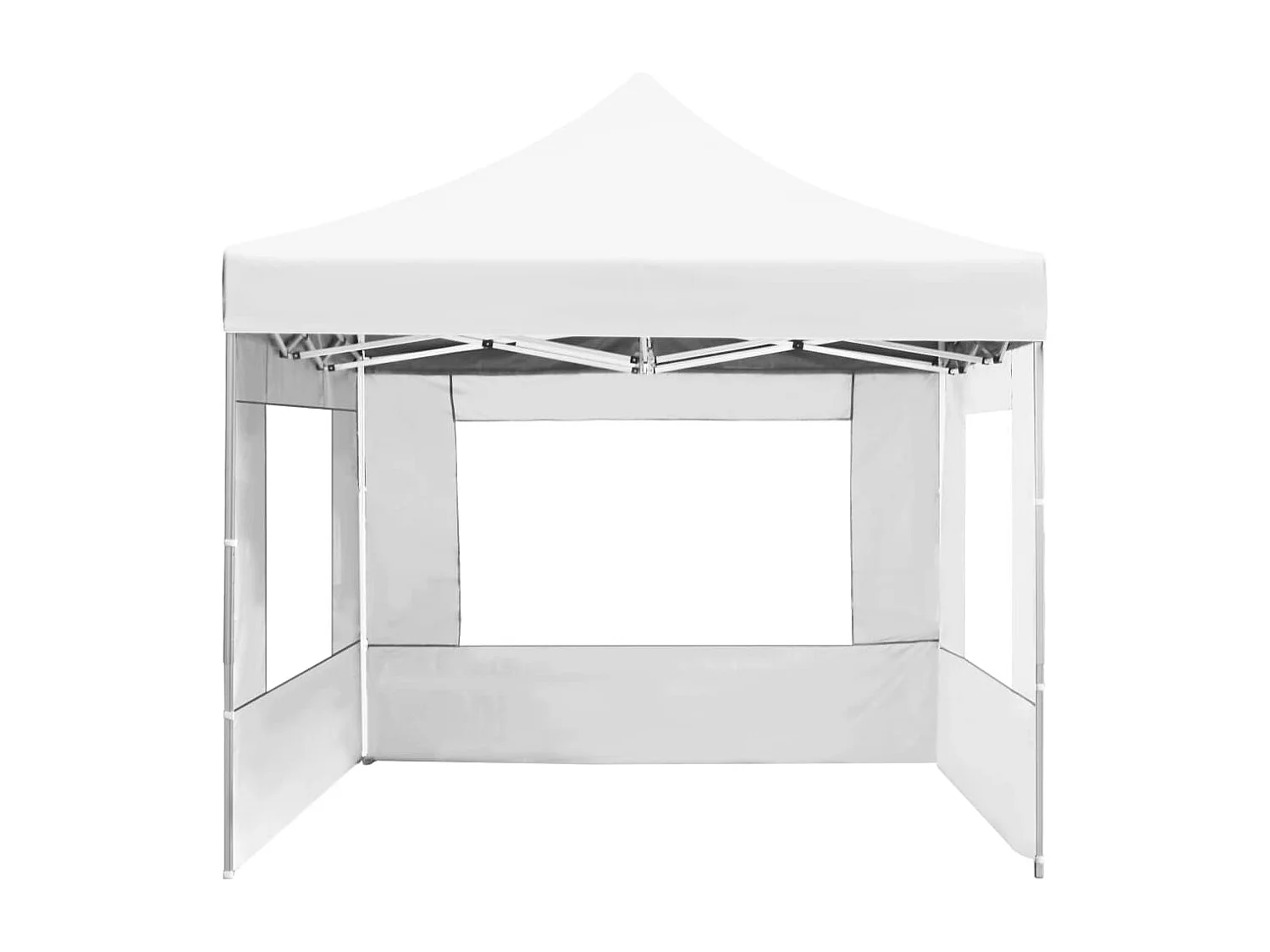 Tenda dobrável profissional com paredes alumínio 4,5x3m branco PT446433