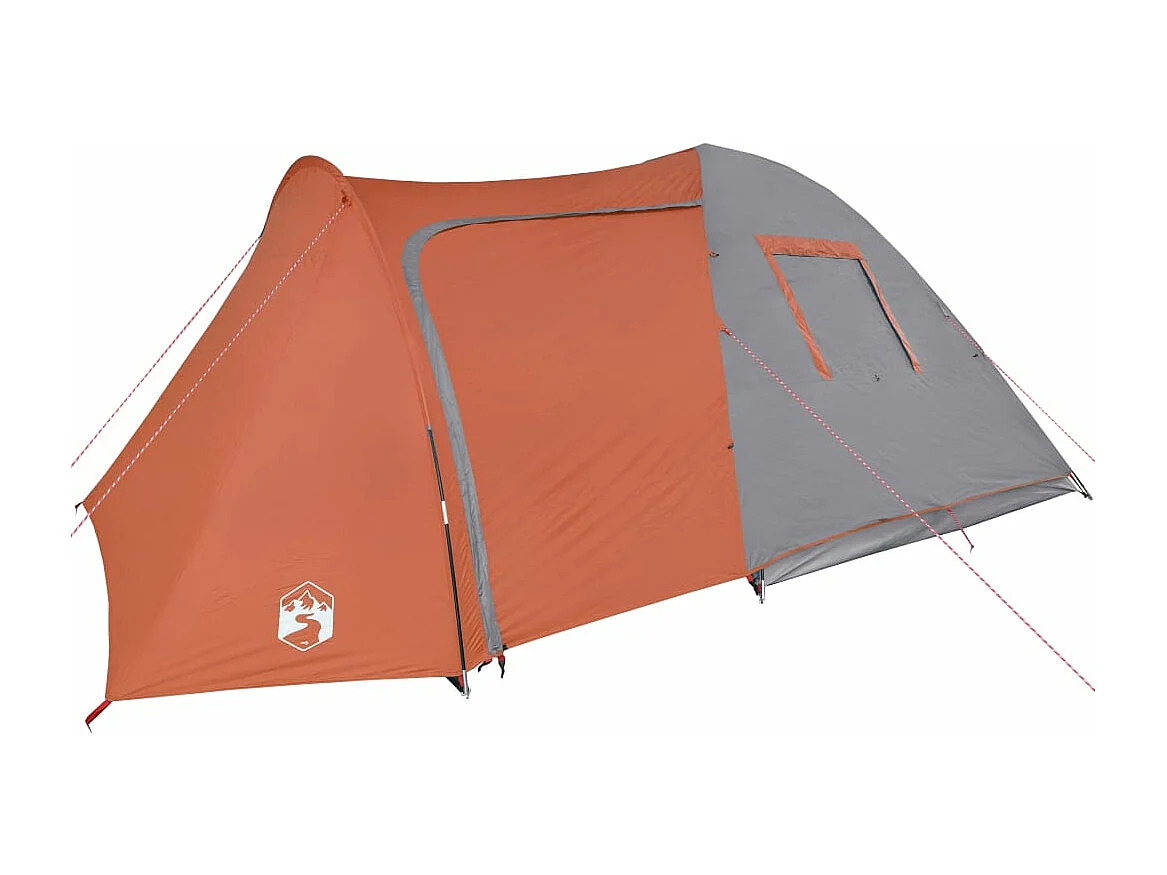 Tonnelle -Tente familiale à dôme 6 personnes orange imperméable FR577560
