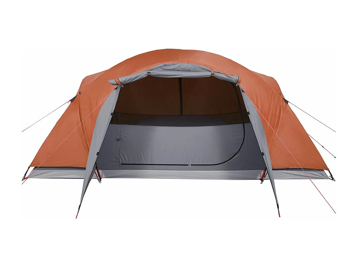 Tenda familiar ventilação cruzada 8 pessoas impermeável laranja PT676630