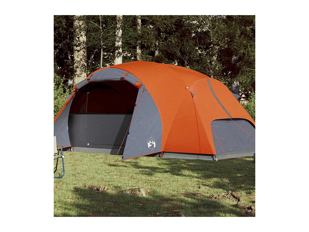 Tonnelle -Tente familiale Crossvent 8 personnes orange imperméable FR179706