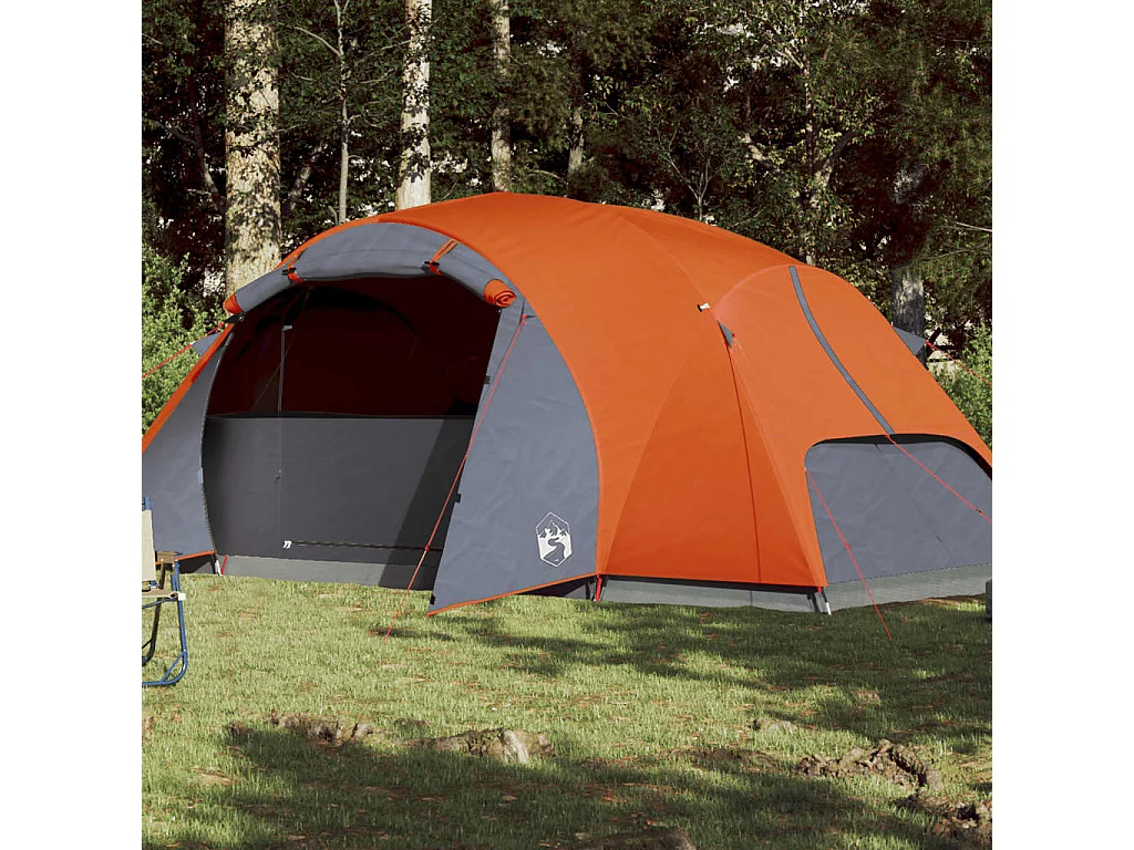 Tonnelle -Tente familiale Crossvent 8 personnes orange imperméable FR179706