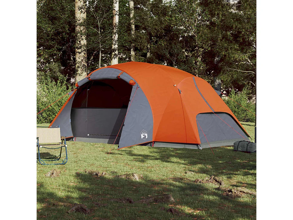 Tonnelle -Tente familiale Crossvent 8 personnes orange imperméable FR179706