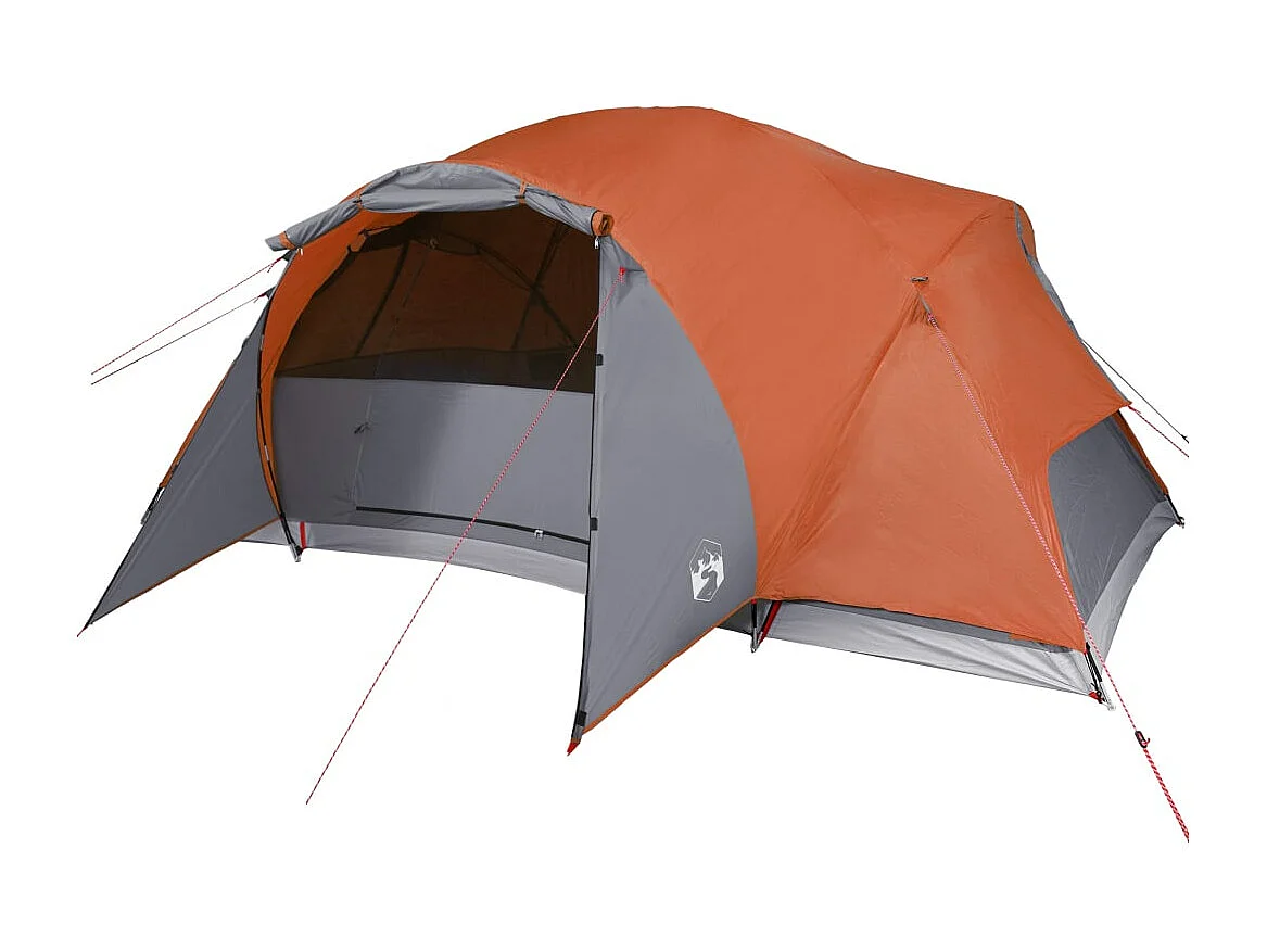 Tonnelle -Tente familiale Crossvent 8 personnes orange imperméable FR179706