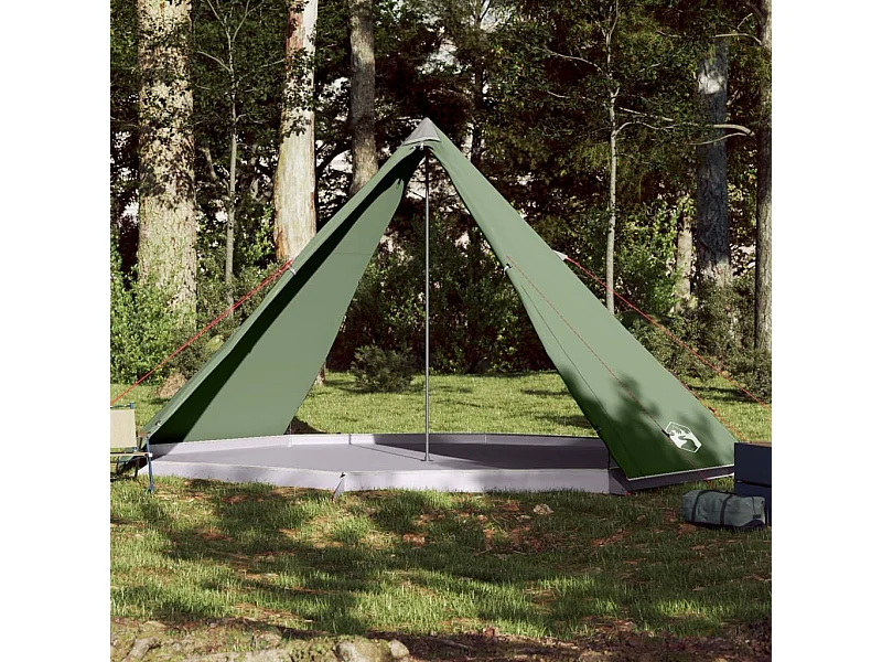 Tenda familiar tipi para 8 pessoas impermeável verde PT170505