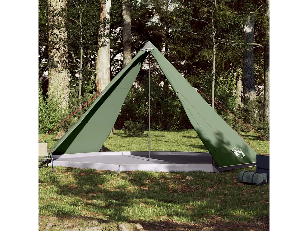 Tenda familiar tipi para 8 pessoas impermeável verde PT170505