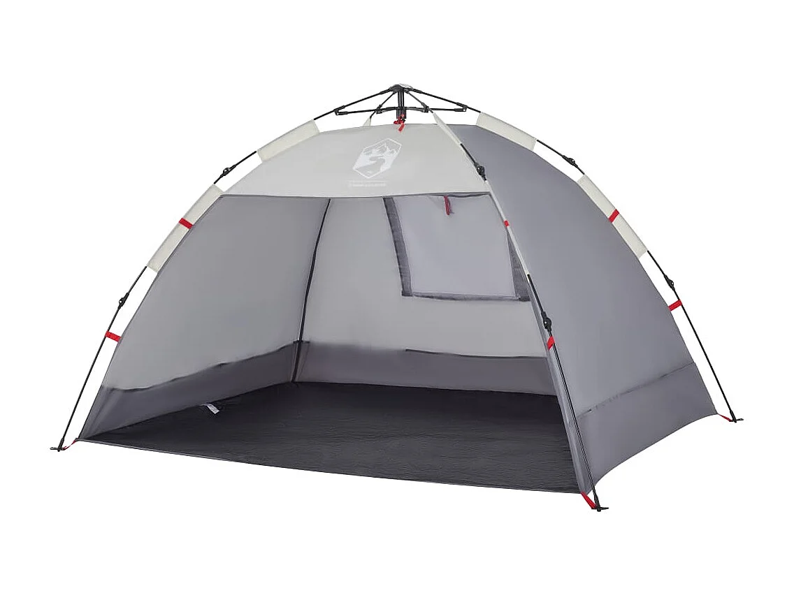 Tenda praia 2 pessoas libertação rápida impermeável cinzento PT772667