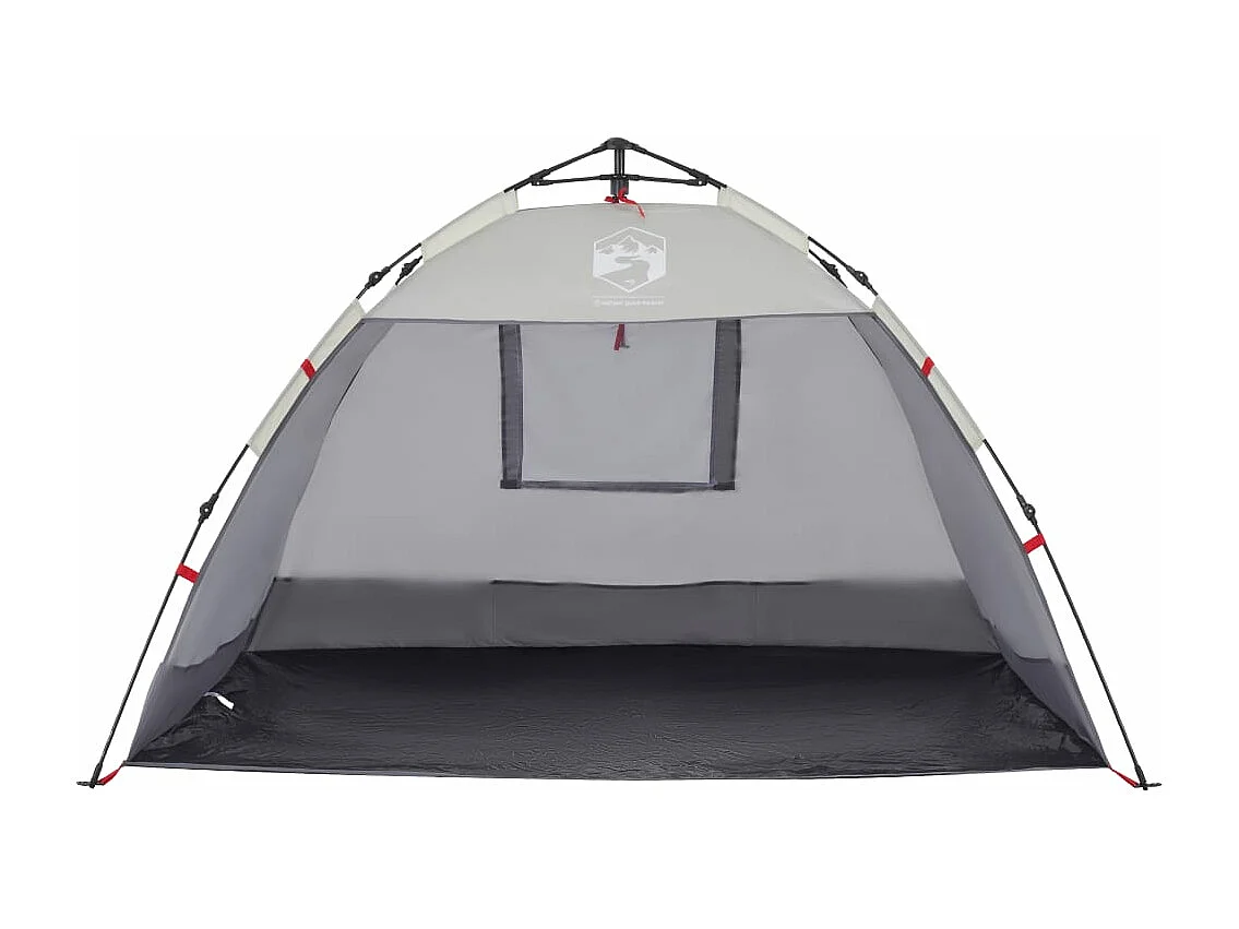 Tenda praia 2 pessoas libertação rápida impermeável cinzento PT772667