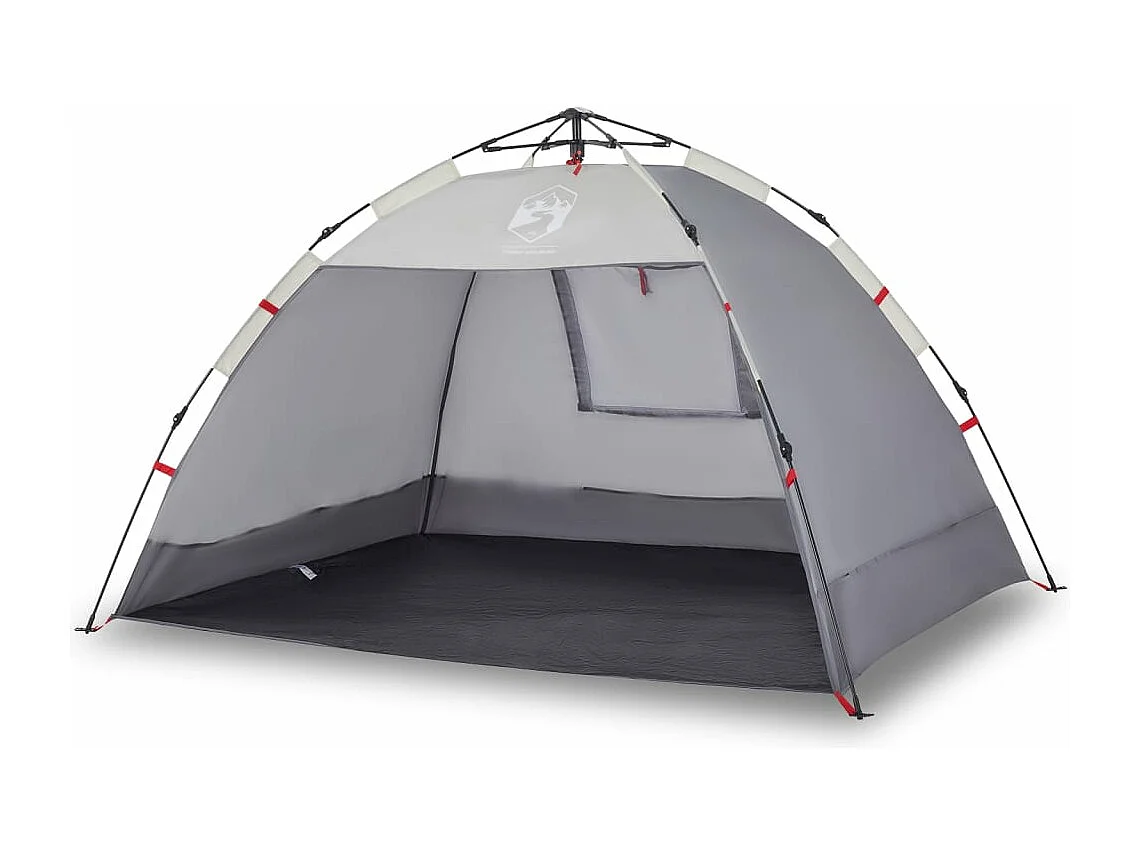 Tonnelle -Tente de plage 2 personnes gris libération rapide imperméable FR782430