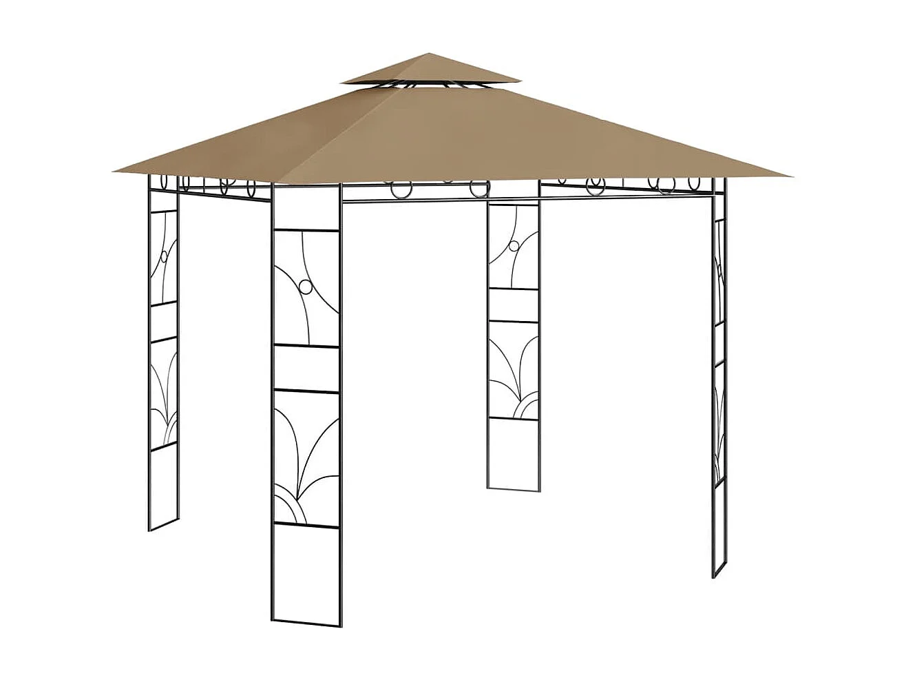 Prieel 160 g/m² 3x3x2,7 m taupe BE717378