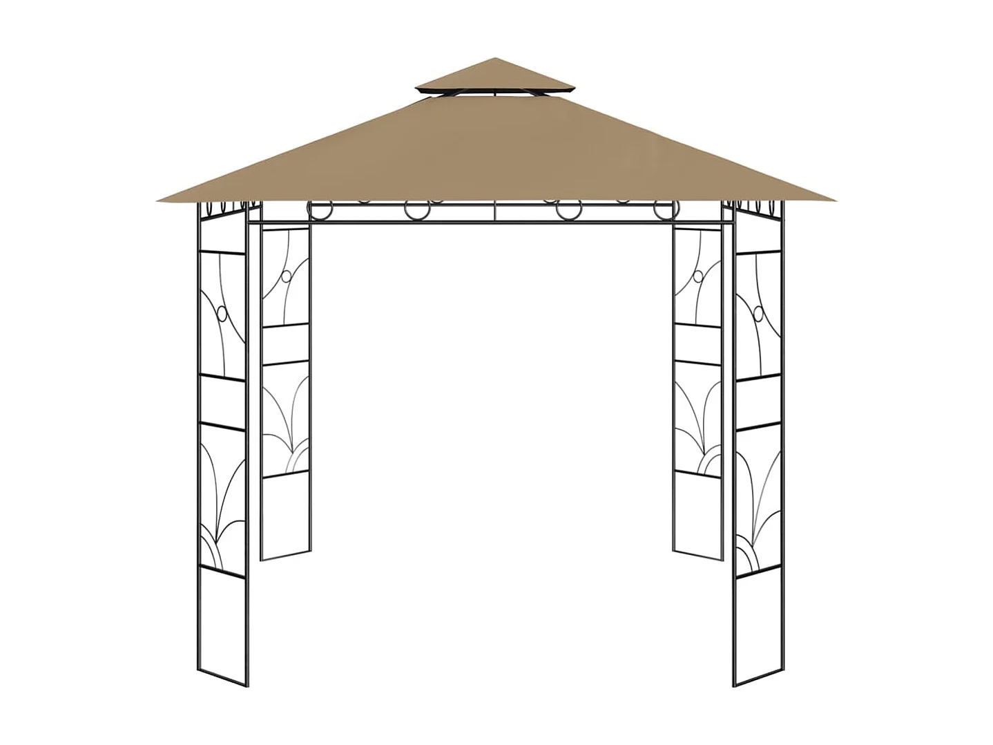 Prieel 160 g/m² 3x3x2,7 m taupe BE717378