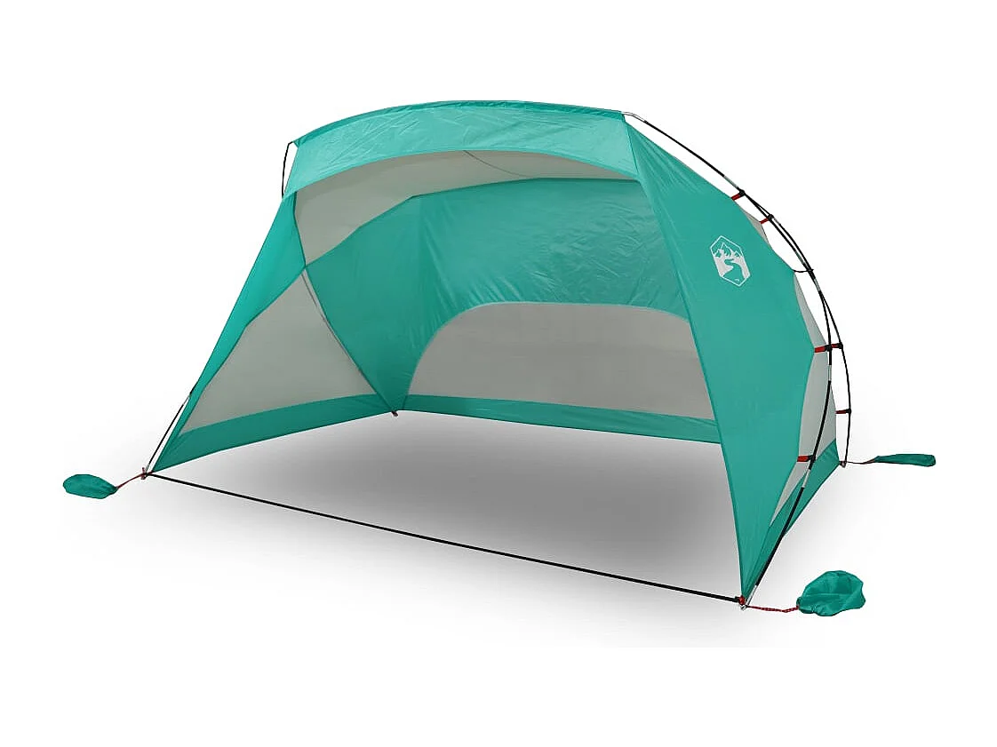 Tonnelle -Tente de plage vert d'eau 274x178x170/148 cm 185T polyester FR834421