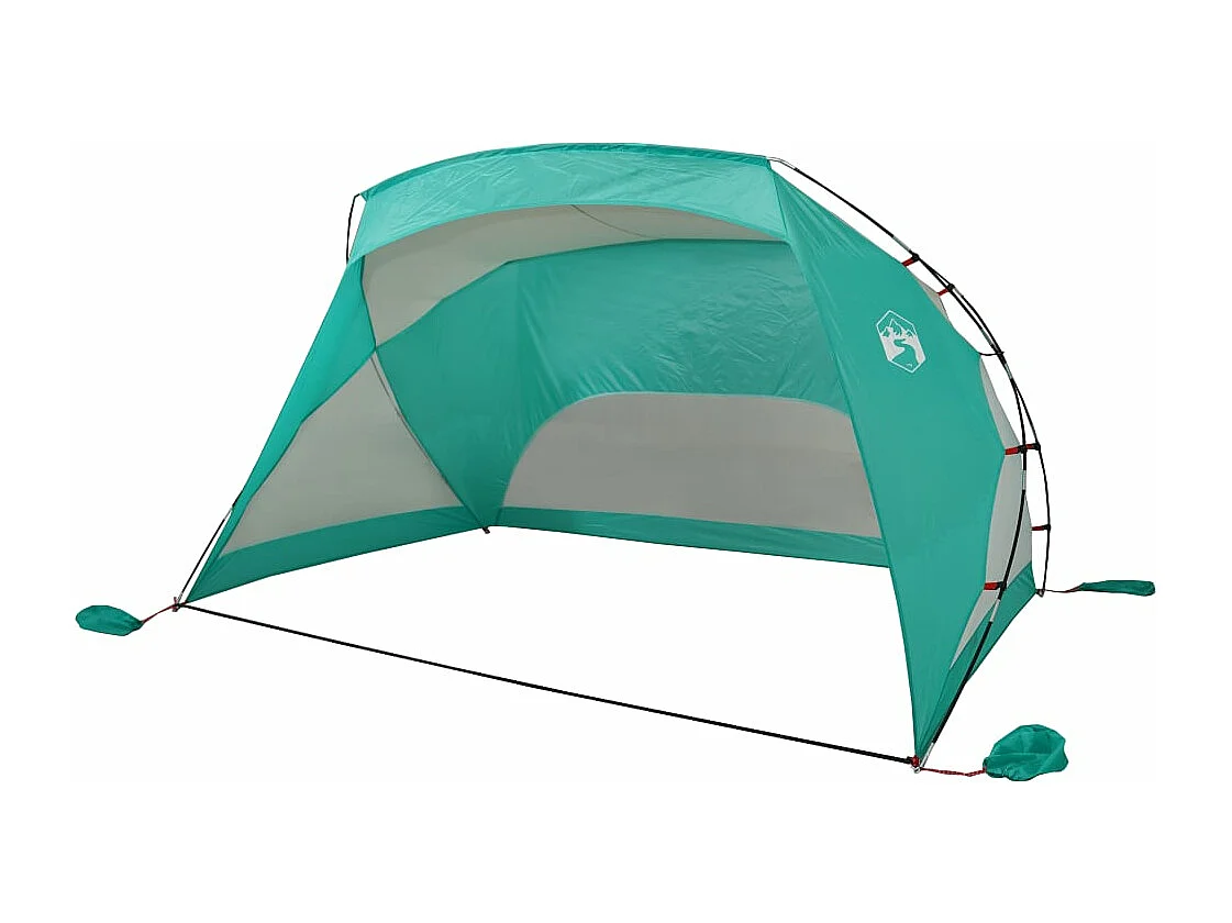 Tonnelle -Tente de plage vert d'eau 274x178x170/148 cm 185T polyester FR834421