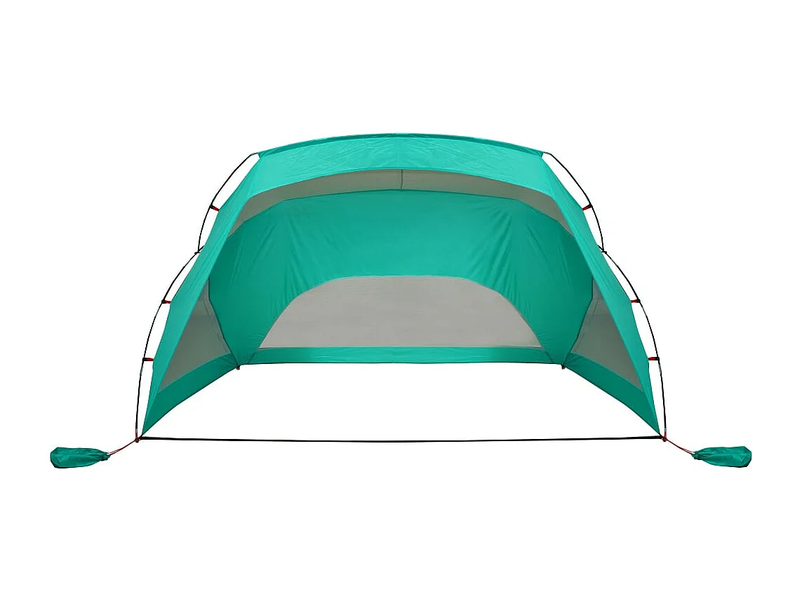 Tienda de playa 185T poliéster verde agua 274x178x170/148 cm ES472917