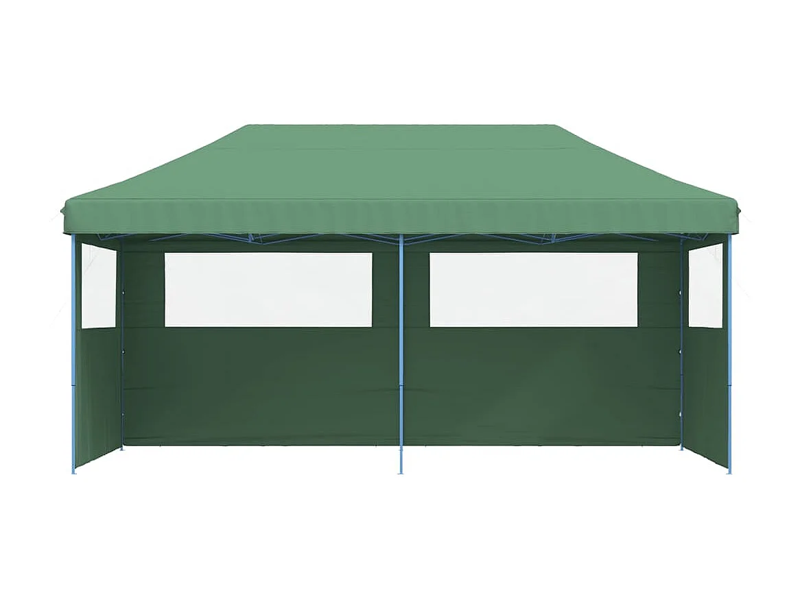 Tenda p/ festas pop-up dobrável com 3 paredes laterais verde PT982611