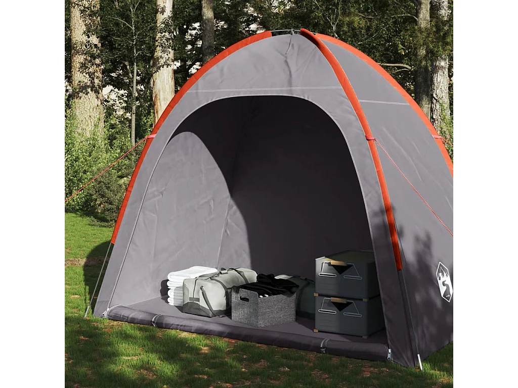 Opbergtent waterdicht grijs en oranje BE289166