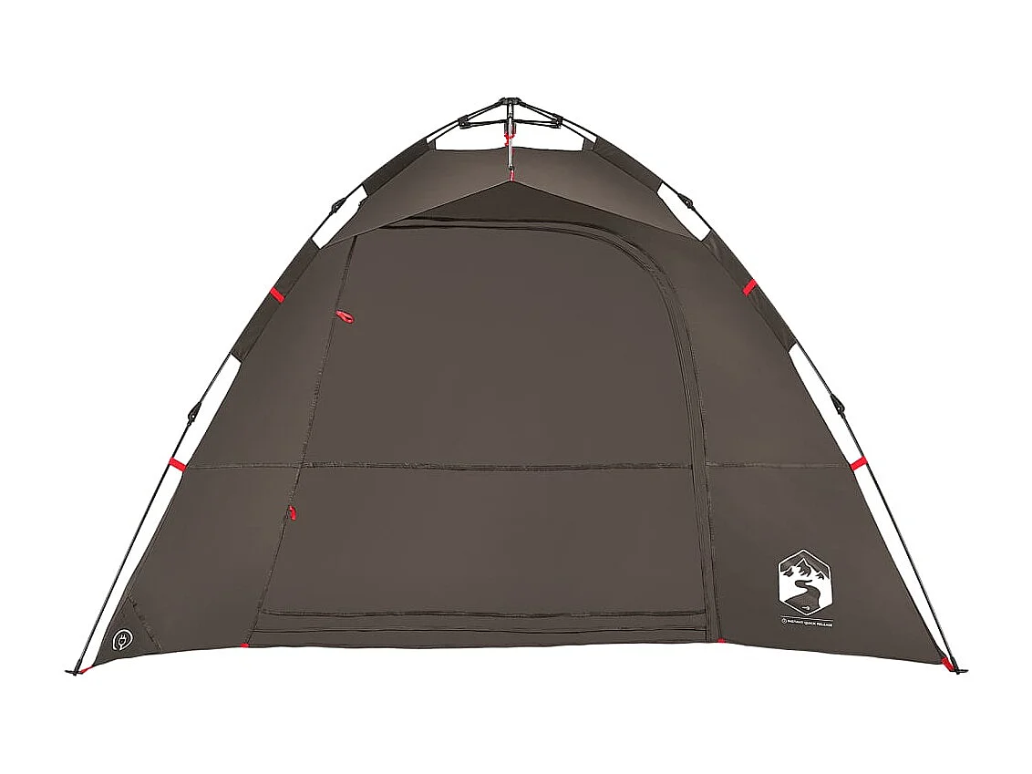 Tonnelle -Tente de pêche 4 personnes marron libération rapide FR642821