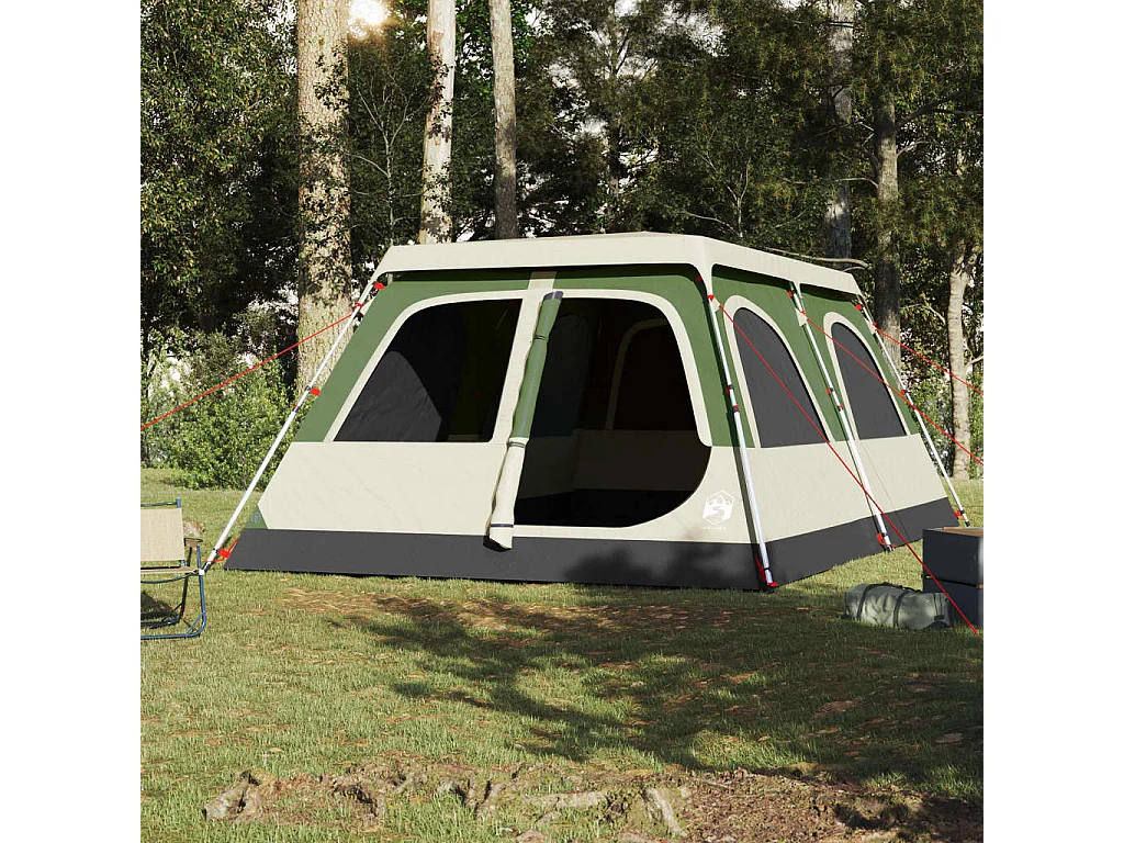 Tenda familiar cúpula para 8 pessoas libertação rápida verde PT986175