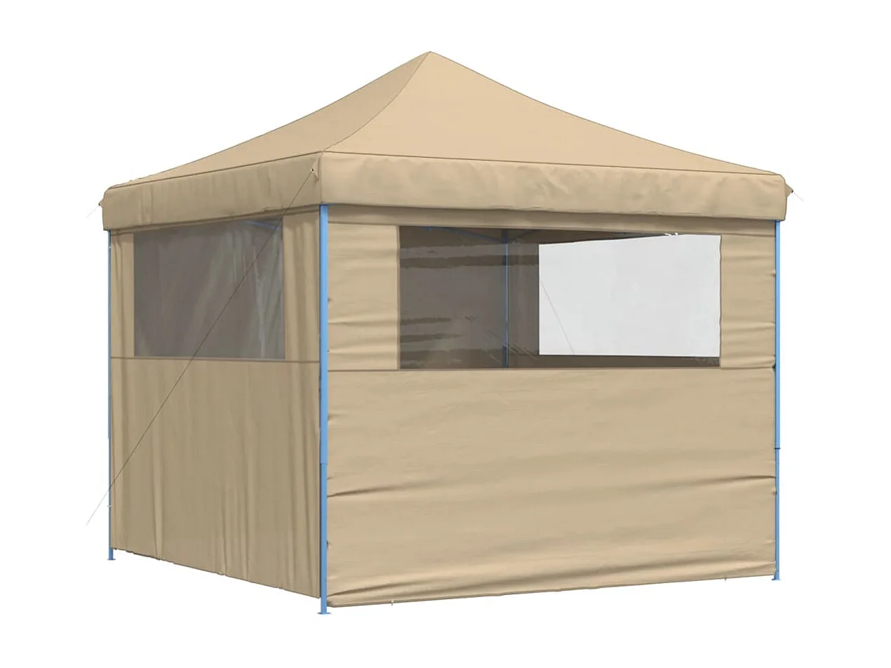 Tonnelle -Tente de réception pliable escamotable avec 4 parois latérales FR839540