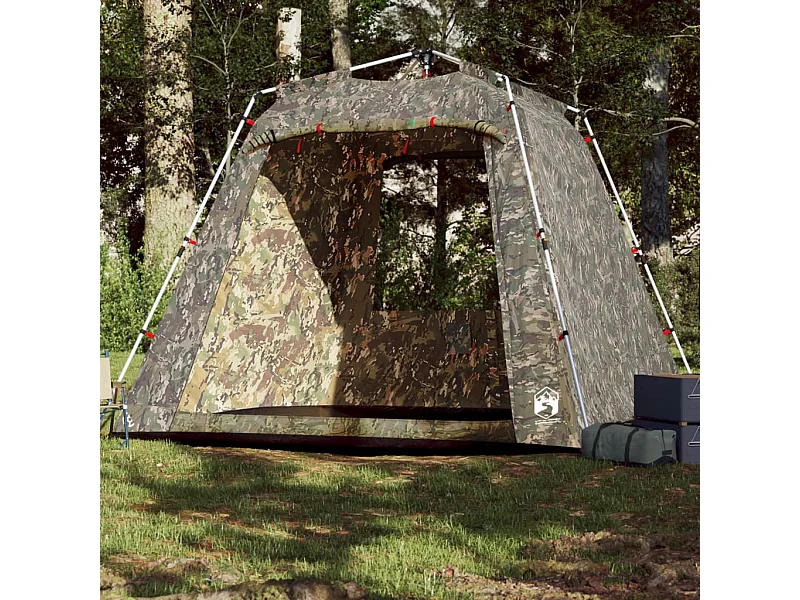 Tenda de campismo para 4 pessoas libertação rápida camuflagem PT187218