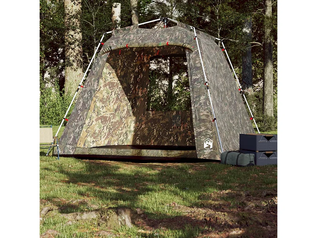 Tonnelle -Tente de pêche 4 personnes camouflage libération rapide FR110539