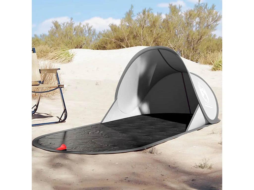Strandtent pop-up waterdicht grijs BE510254