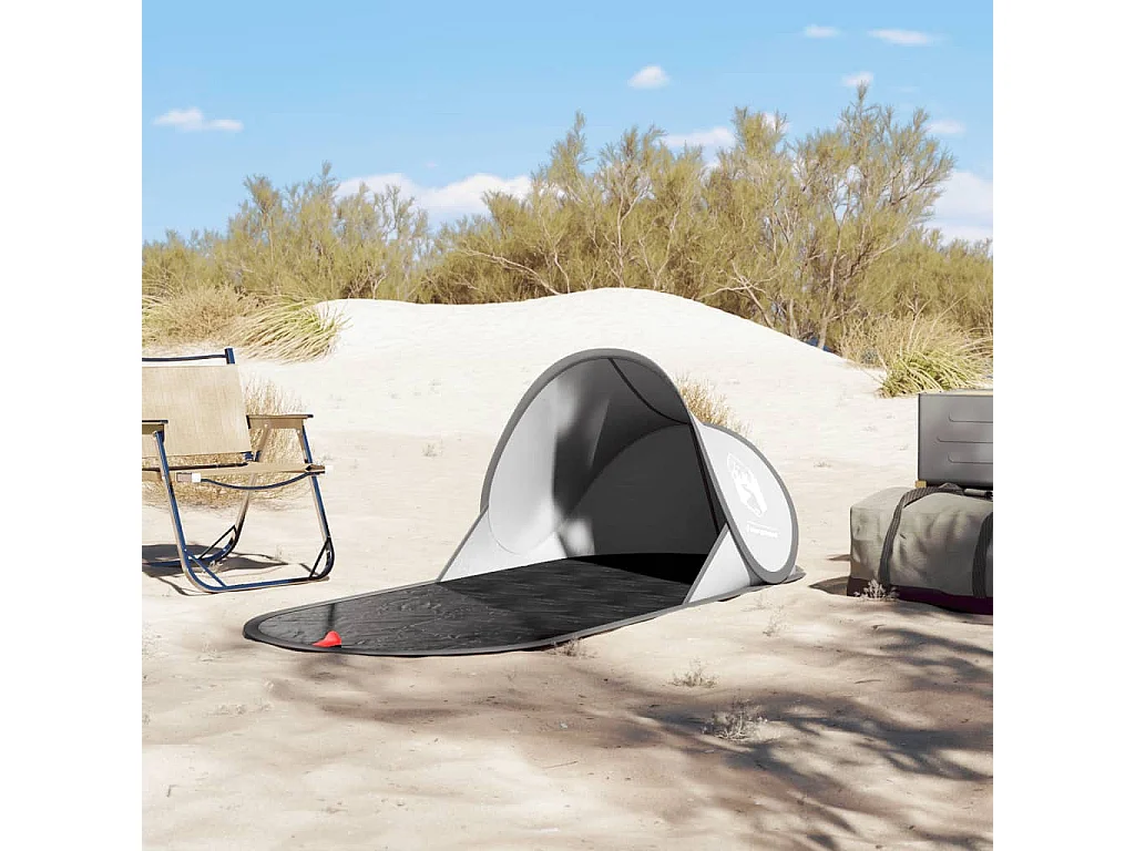 Strandtent pop-up waterdicht grijs BE510254