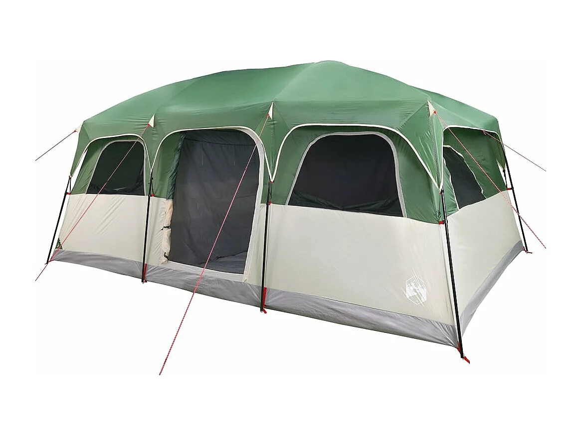 Tonnelle -Tente de cabine familiale 9 personnes vert imperméable FR916823