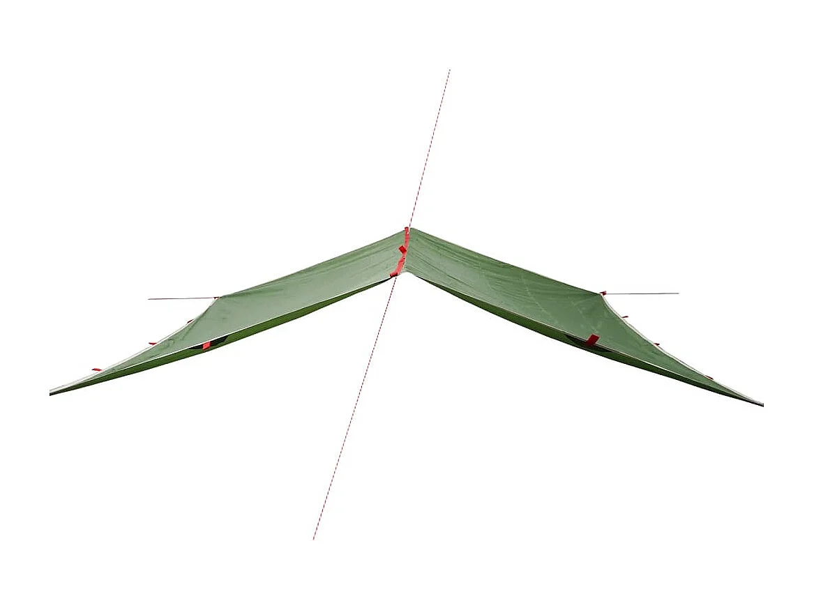 Tonnelle- Bâche de camping vert 500x294 cm imperméable FR127630