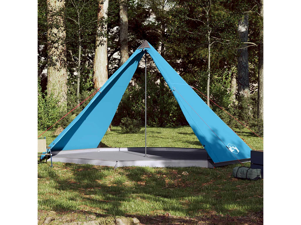 Tienda de campaña familiar tipi 8 personas impermeable azul ES522998