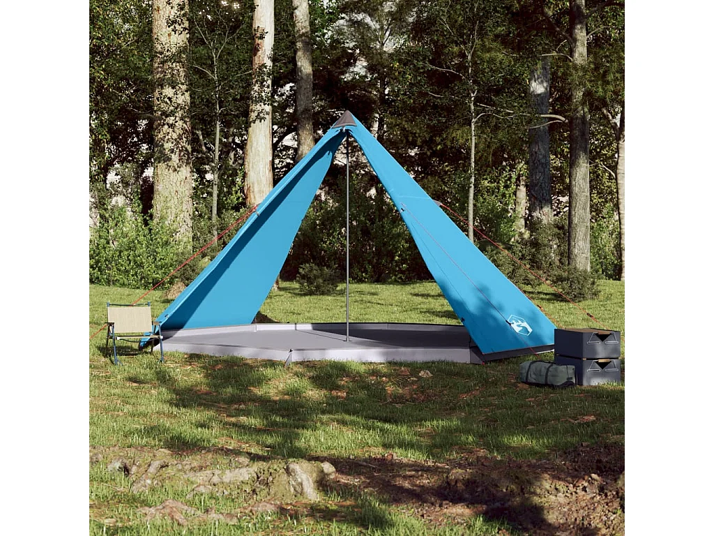 Tonnelle -Tente familiale tipi 8 personnes bleu imperméable FR280042
