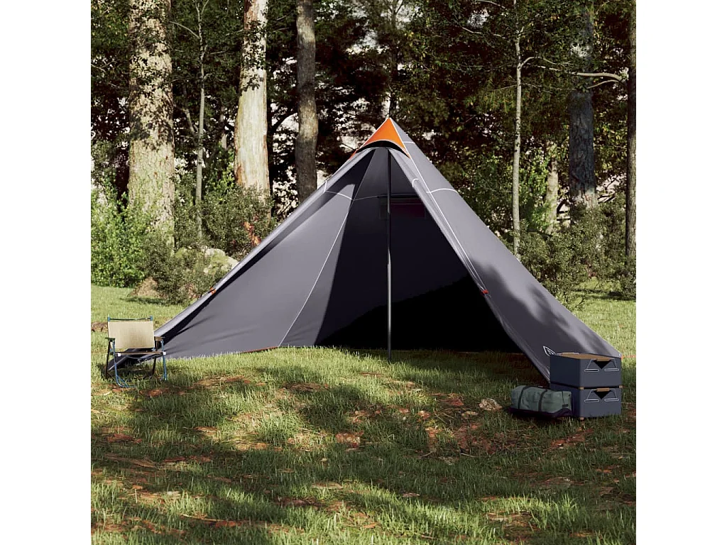 Tonnelle -Tente familiale tipi 7 personnes orange imperméable FR843421