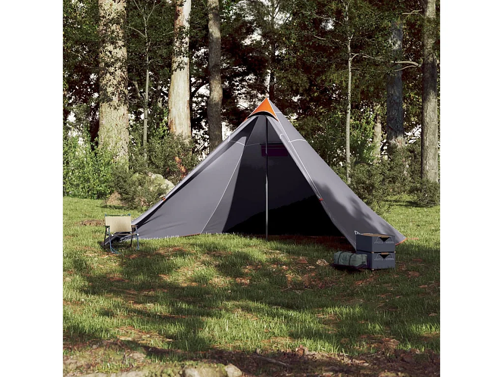 Tonnelle -Tente familiale tipi 7 personnes orange imperméable FR843421