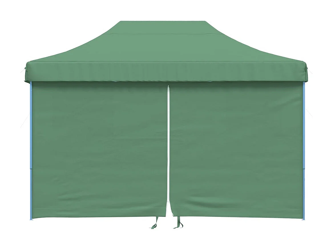 Tonnelle -Tente de réception pliable escamotable 4 parois latérales vert FR796416